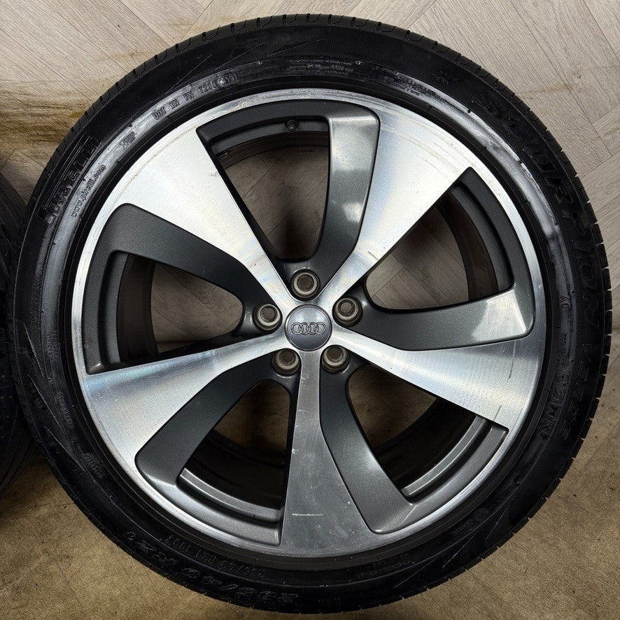 21'' GENUINE AUDI Q7 S LINE RS ALLOY WHEELS ALLOYS TYRES 4M0601025E 5X112