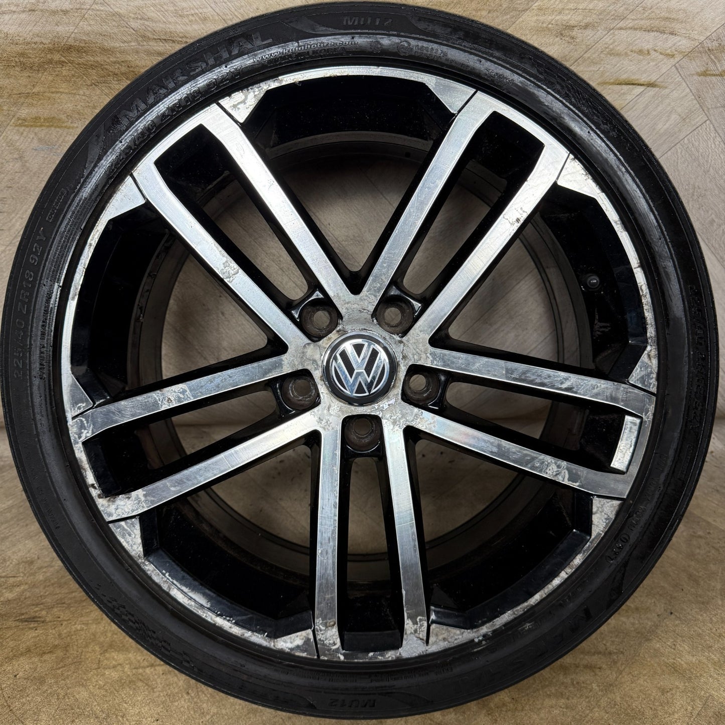 1X 18'' GENUINE VW GOLF GTD NOGARO GT GTI MK7 ALLOY WHEEL TYRE 5G0601025AQ