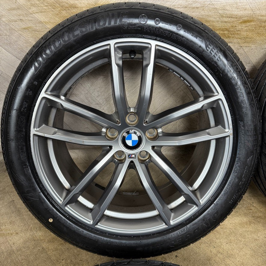 18'' GENUINE BMW 5 SERIES 4 622 GREY M SPORT G30 G31 ALLOY WHEELS TYRES ALLOYS