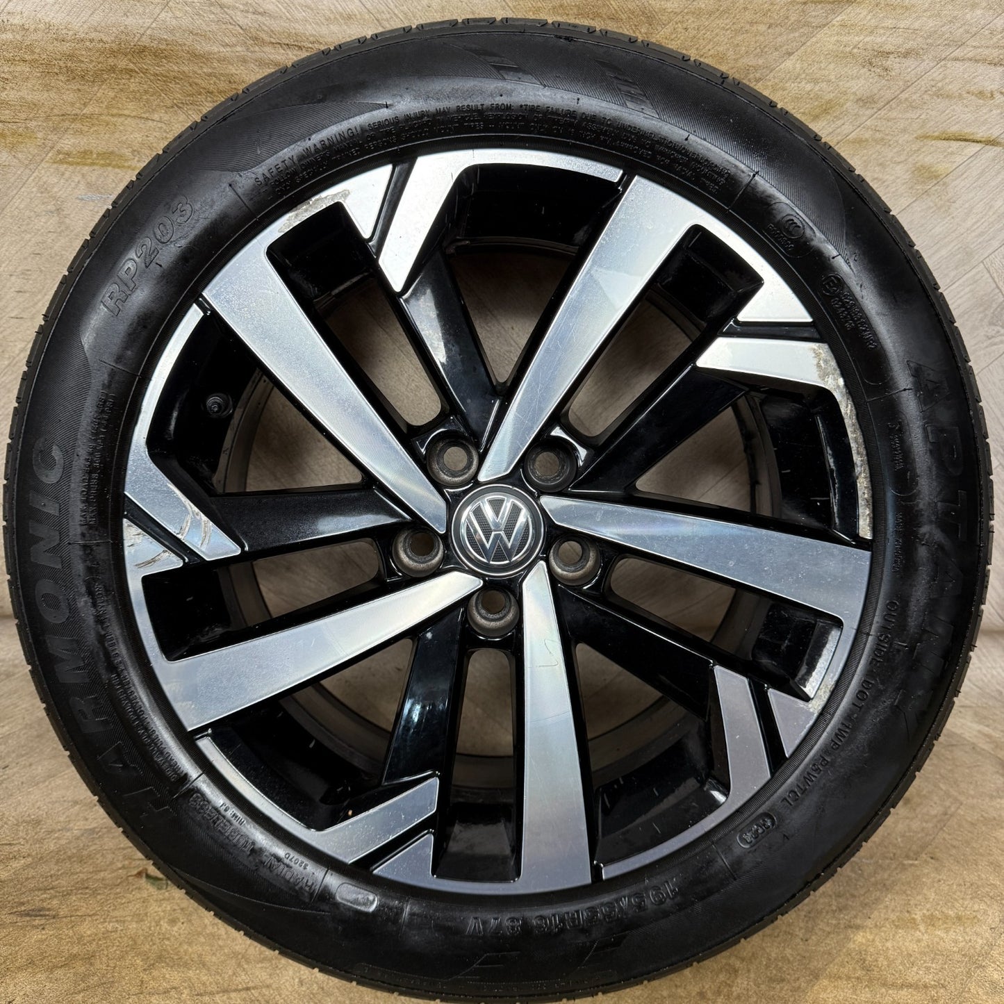 1X 16'' GENUINE VW POLO TORSBY MK6 2G ALLOY WHEEL TYRE GT SINGLE 2G0601025T