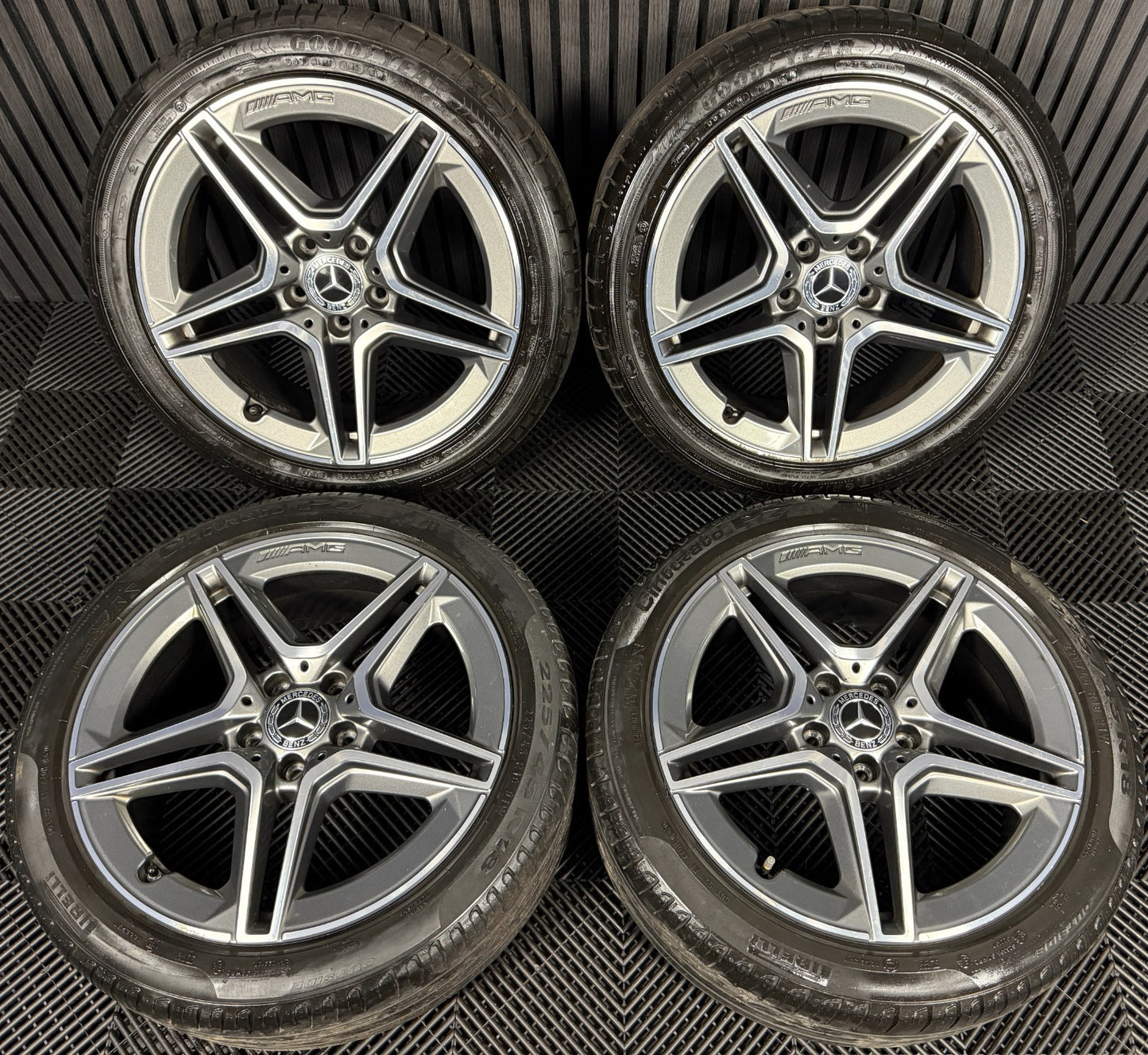 18'' GENUINE MERCEDES AMG A CLASS CLA B ALLOY WHEELS TYRES ALLOYS W177 5X112