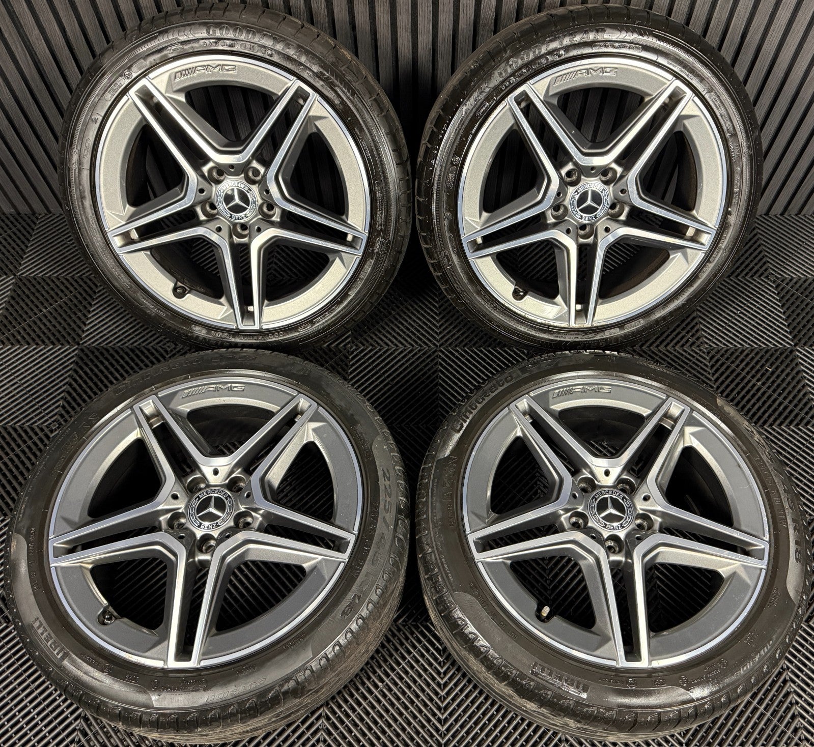 18'' GENUINE MERCEDES AMG A CLASS CLA B ALLOY WHEELS TYRES ALLOYS W177 5X112