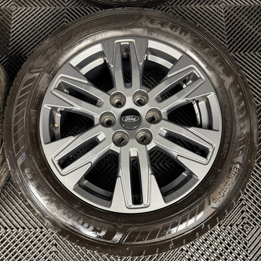 17" GENUINE FORD TRANSIT CUSTOM GREY ALLOY WHEELS TYRES MK9 2024 6X120