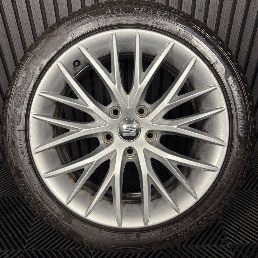 1X 17'' GENUINE SEAT LEON FR MK3 ALLOY WHEEL TYRE SINGLE SPARE 5F0601025H