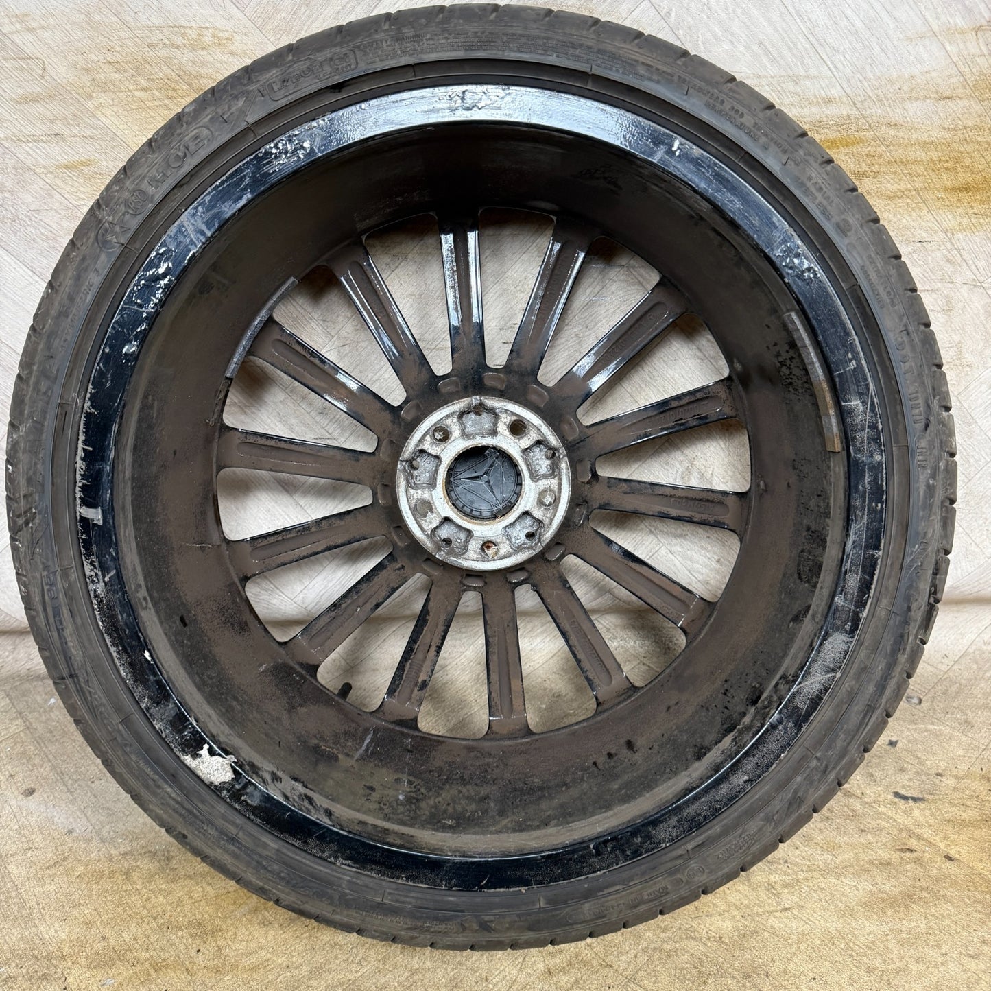 1X 20" GENUINE AMG MERCEDES E CLASS BLACK DC ALLOY WHEEL W213 FRONT A2134012200