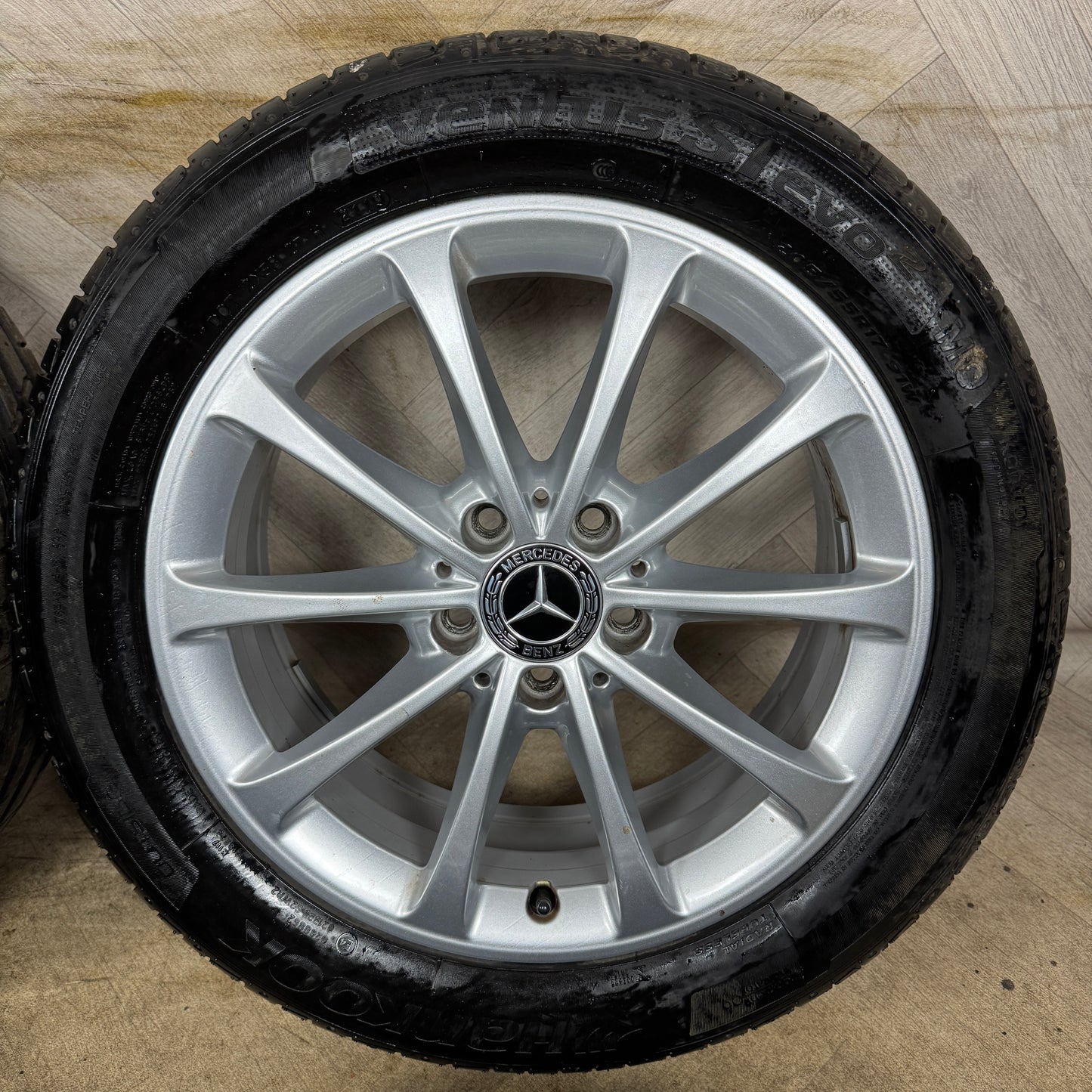 17'' GENUINE MERCEDES A CLASS CLA B W177 ALLOY WHEELS HANKOOK TYRES ALLOYS
