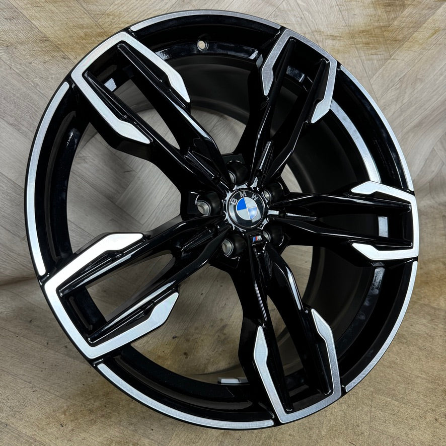 1X 21'' GENUINE BMW G01 G02 X3 X4 X3M X4M 718M M SPORT ALLOY WHEEL BLACK REAR 9.5J ET43 PART: 7916273