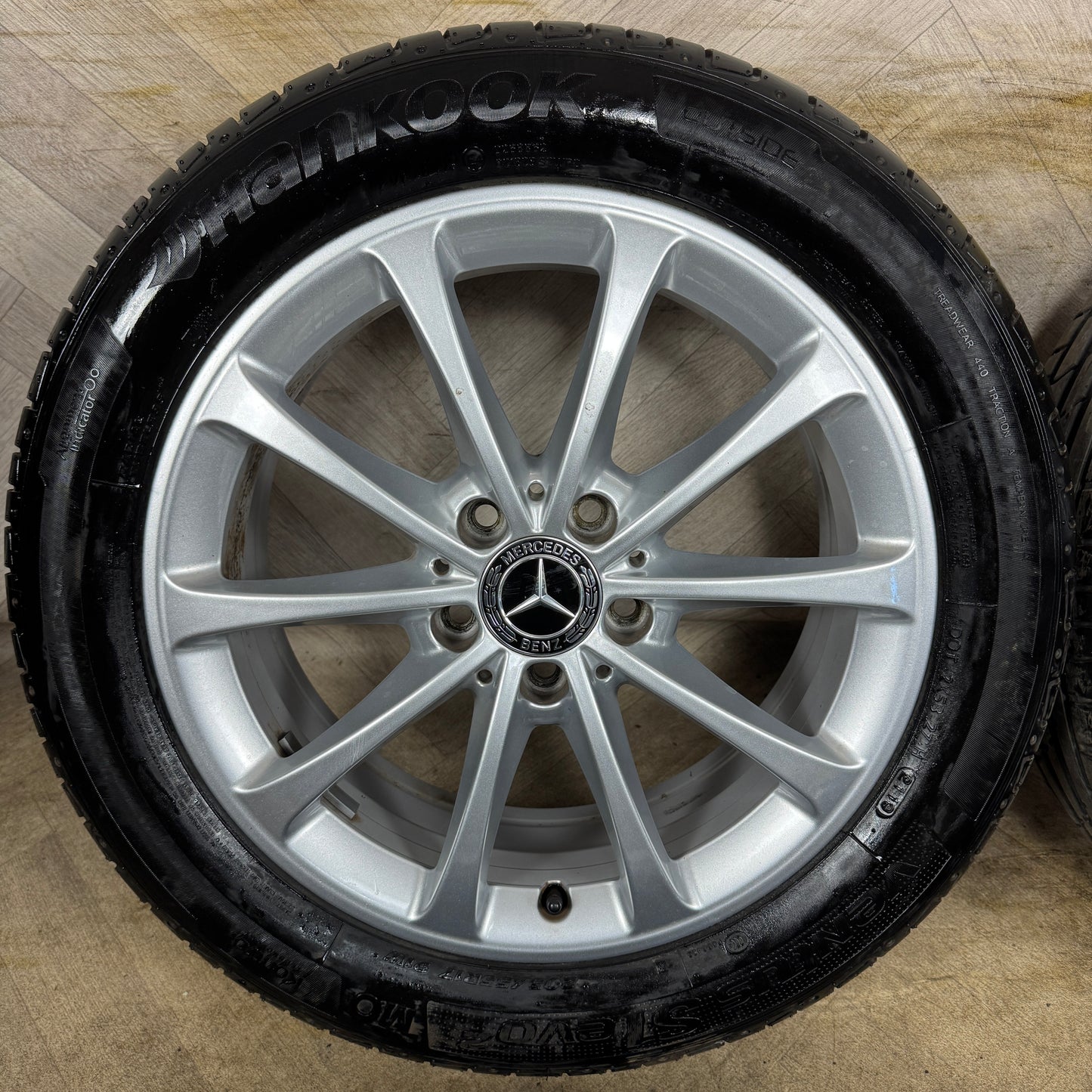17'' GENUINE MERCEDES A CLASS CLA B W177 ALLOY WHEELS HANKOOK TYRES ALLOYS