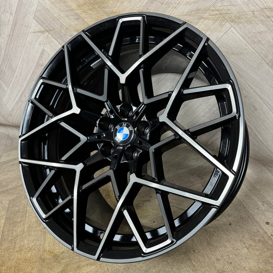 1X 20'' GENUINE BMW F91 F92 F93 M8 F90 M5 813M ALLOY WHEEL BLACK REAR 10.5J ET28 PART: 8089569