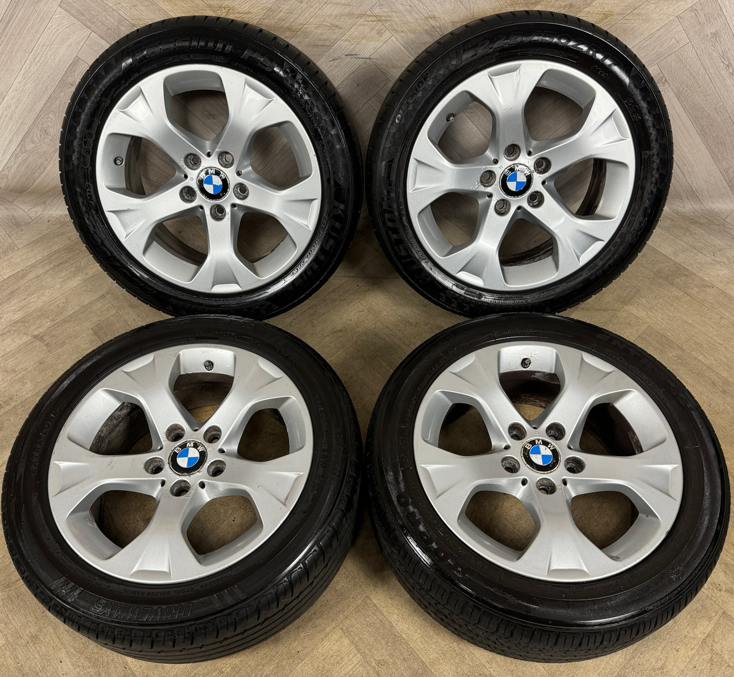 17'' GENUINE BMW X1 317 ALLOY WHEELS TYRES ALLOYS