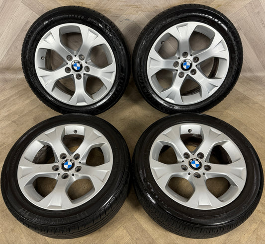 17'' GENUINE BMW X1 317 ALLOY WHEELS TYRES ALLOYS