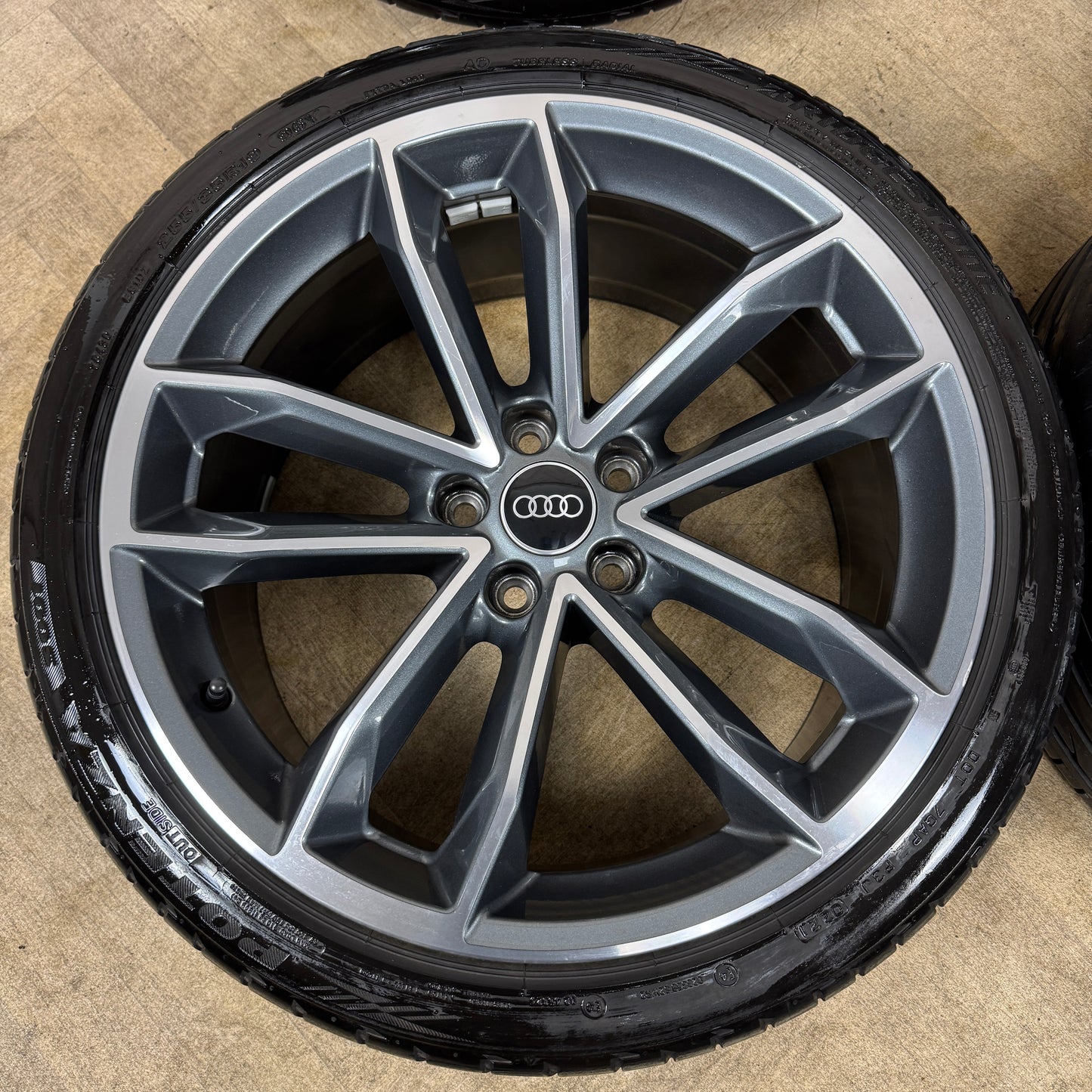 19'' GENUINE AUDI A5 S LINE S5 5 DOUBLE SPOKE ALLOY WHEELS ALLOYS TYRES