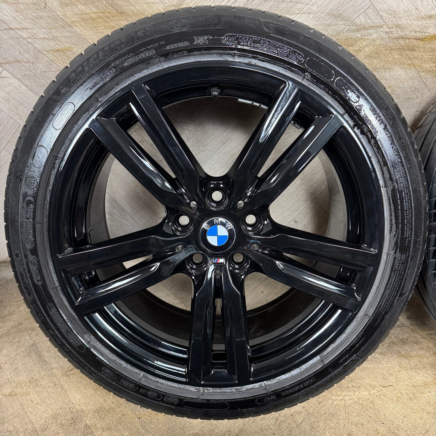 18'' GENUINE BMW 2 SERIES TOURING F45 F46 486 M SPORT BLACK ALLOY WHEELS TYRES ALLOYS 7848602