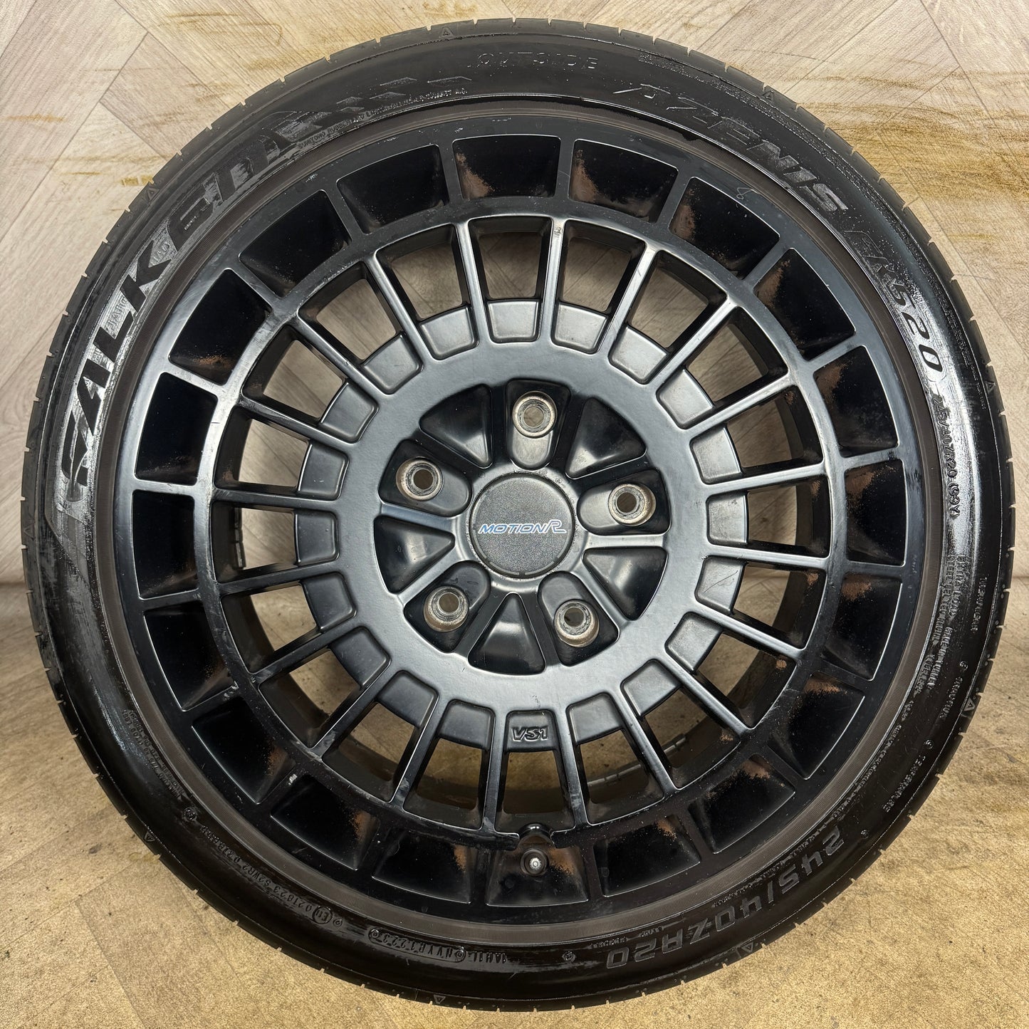 1X 20'' FORD TRANSIT CUSTOM MOTION R VS1 MATT BLACK ALLOY WHEEL TYRE SINGLE SPARE 5X160 FITMENT 8J ET50 CENTRE BORE: 65.1