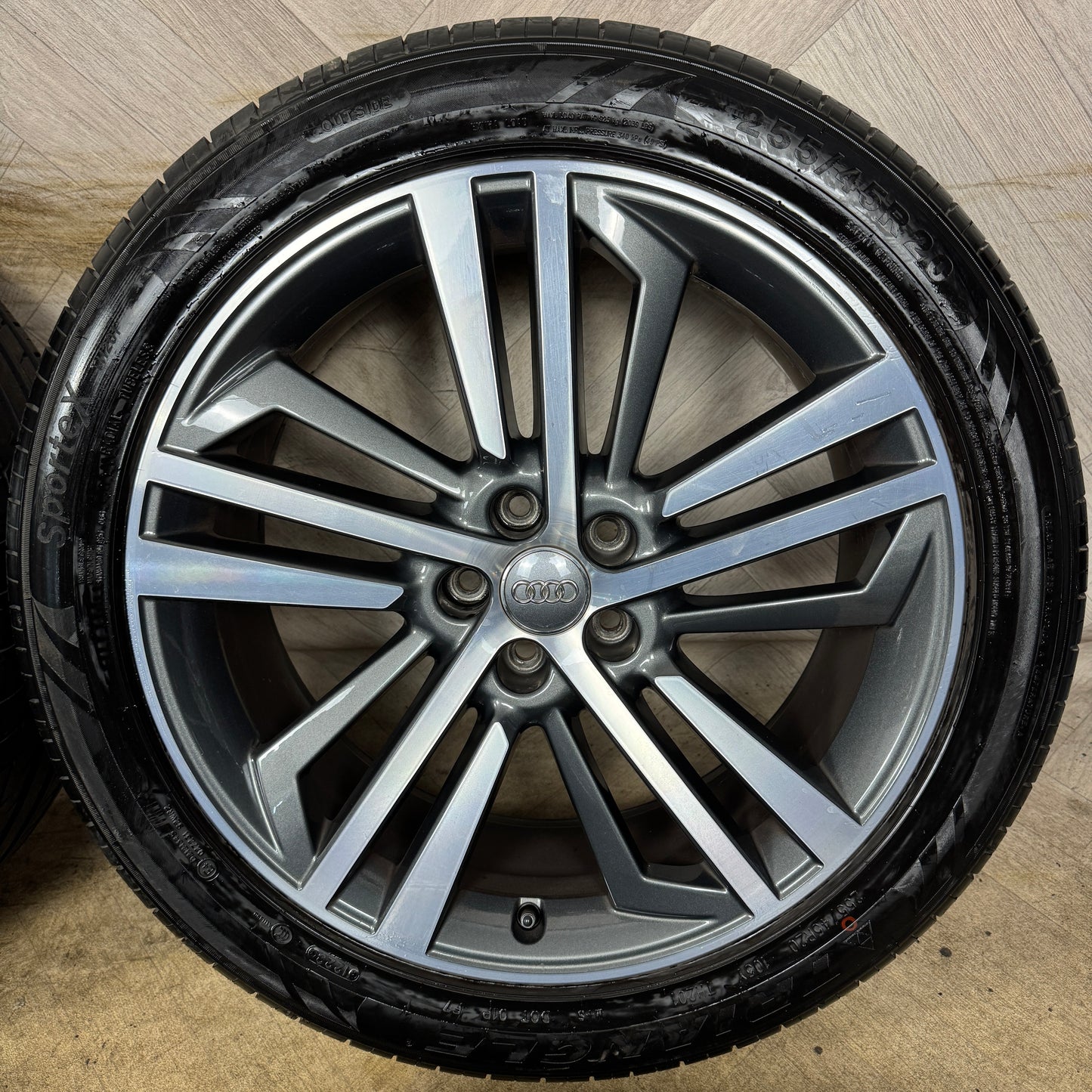 20'' GENUINE AUDI Q5 5 TRIPLE SPOKE GREY SQ5 S LINE ALLOY WHEELS TYRES ALLOYS 80A601025F