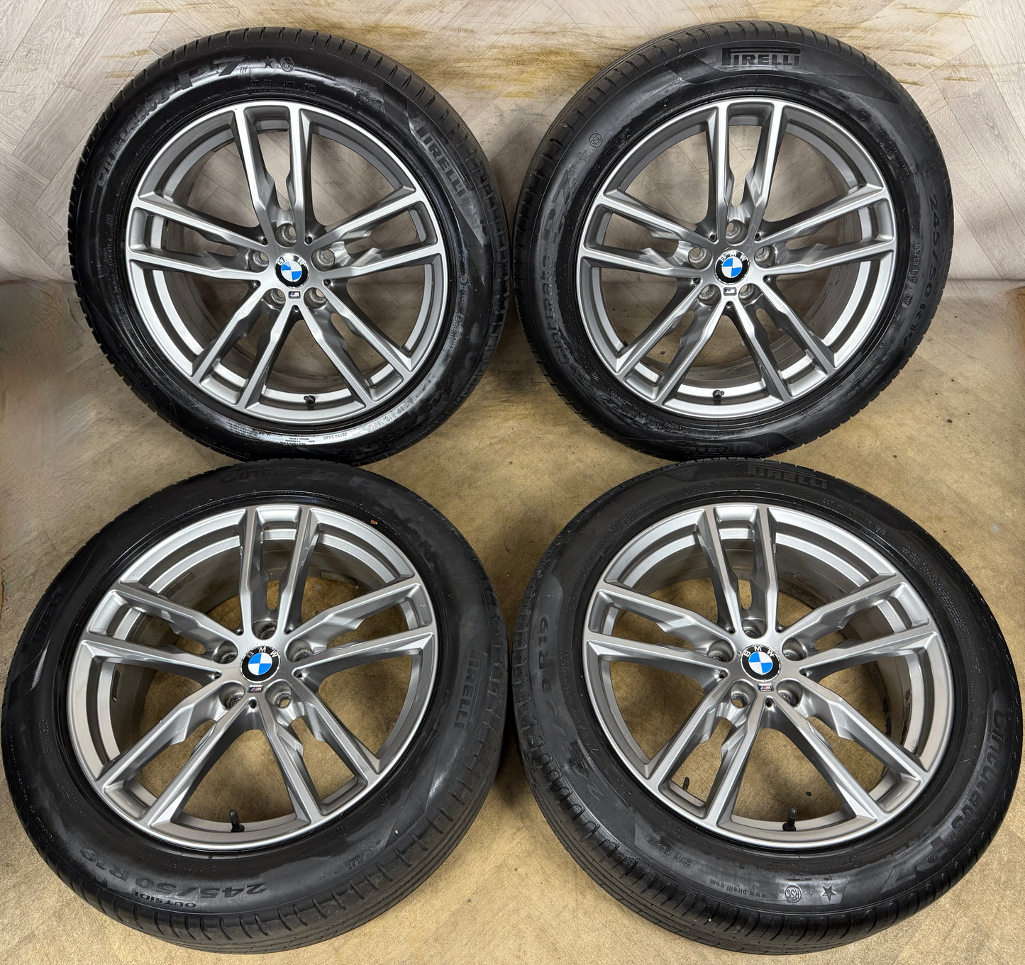19'' GENUINE BMW X3 X4 G01 G02 698 M SPORT ALLOY WHEELS ALLOYS TYRES 8010267