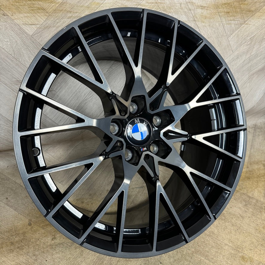 1X 19'' GENUINE BMW M2 COMPETITION 788M F87 ALLOY WHEEL BLACK REAR 10J ET40 PART: 8093988