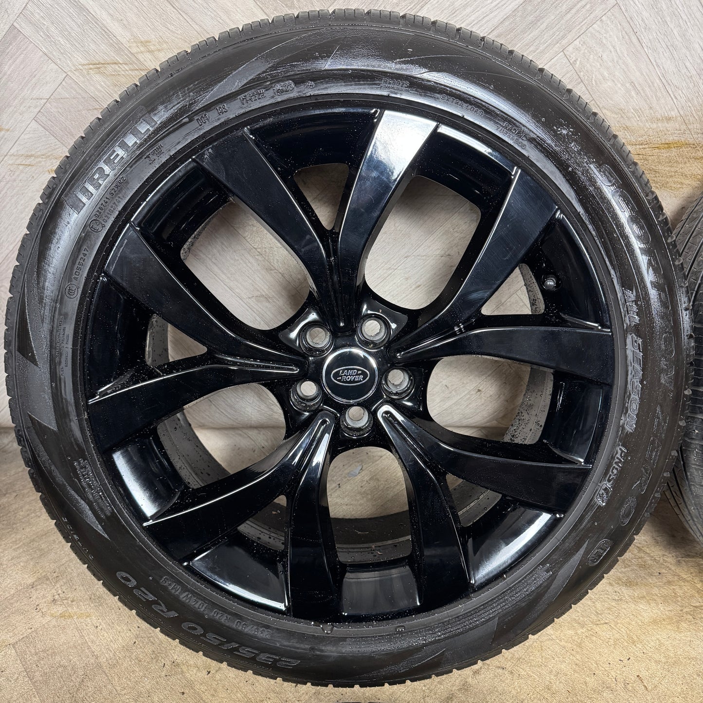 20'' GENUINE RANGE ROVER EVOQUE DISCOVERY SPORT BLACK LAND ALLOY WHEELS TYRES MK72-AA