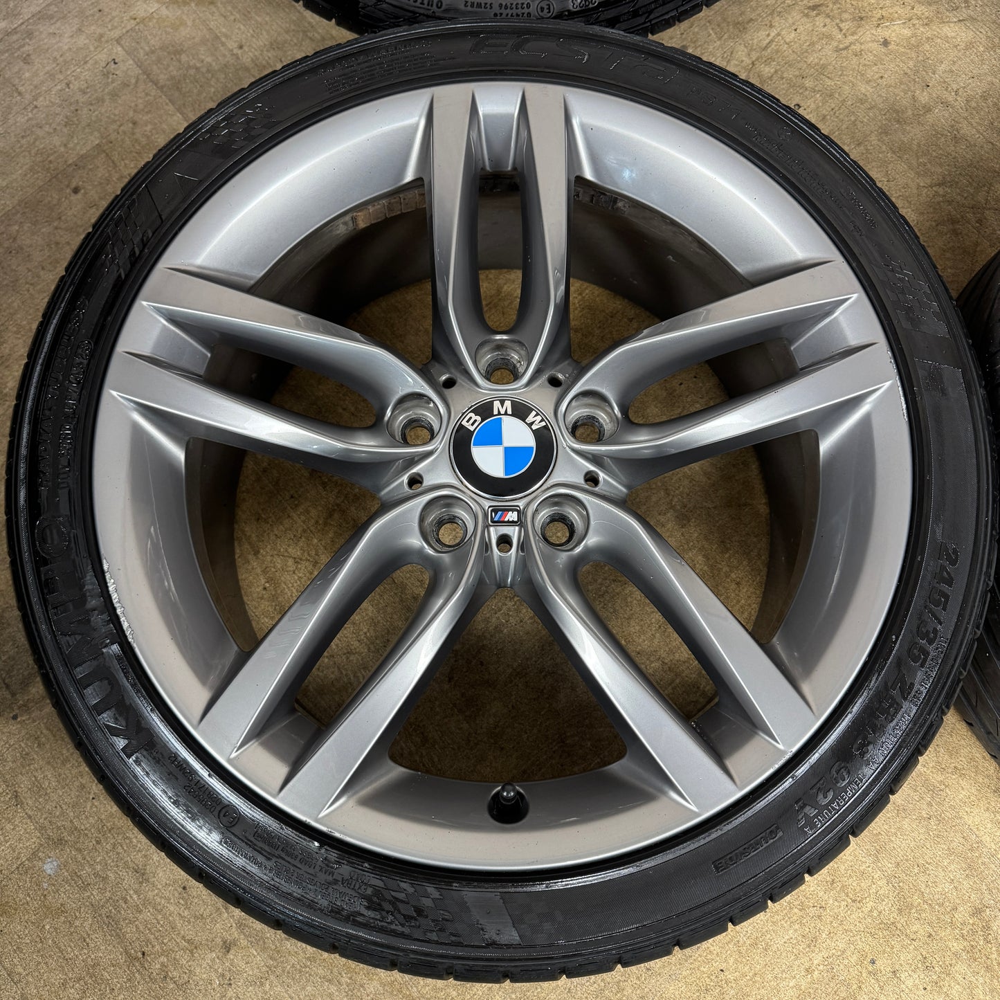 18'' GENUINE BMW 1 SERIES 2 F20 F21 F22 461 M SPORT GREY ALLOY WHEELS TYRES ALLOYS 5X120