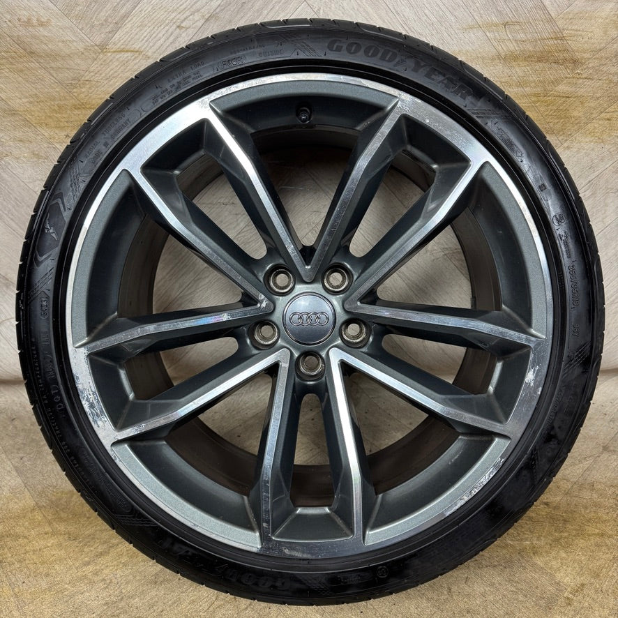 1X 19'' GENUINE AUDI A5 S5 S LINE WHEEL ALLOY TYRE SPARE 5X112 FITMENT 8.5J ET32 PART: 8W0601025DF