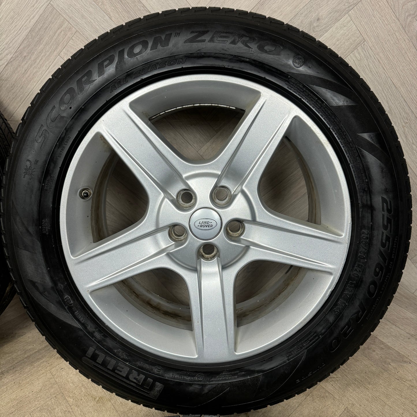20'' GENUINE LAND ROVER DEFENDER 5 SPOKE 5094 ALLOY WHEELS TYRES ALLOYS