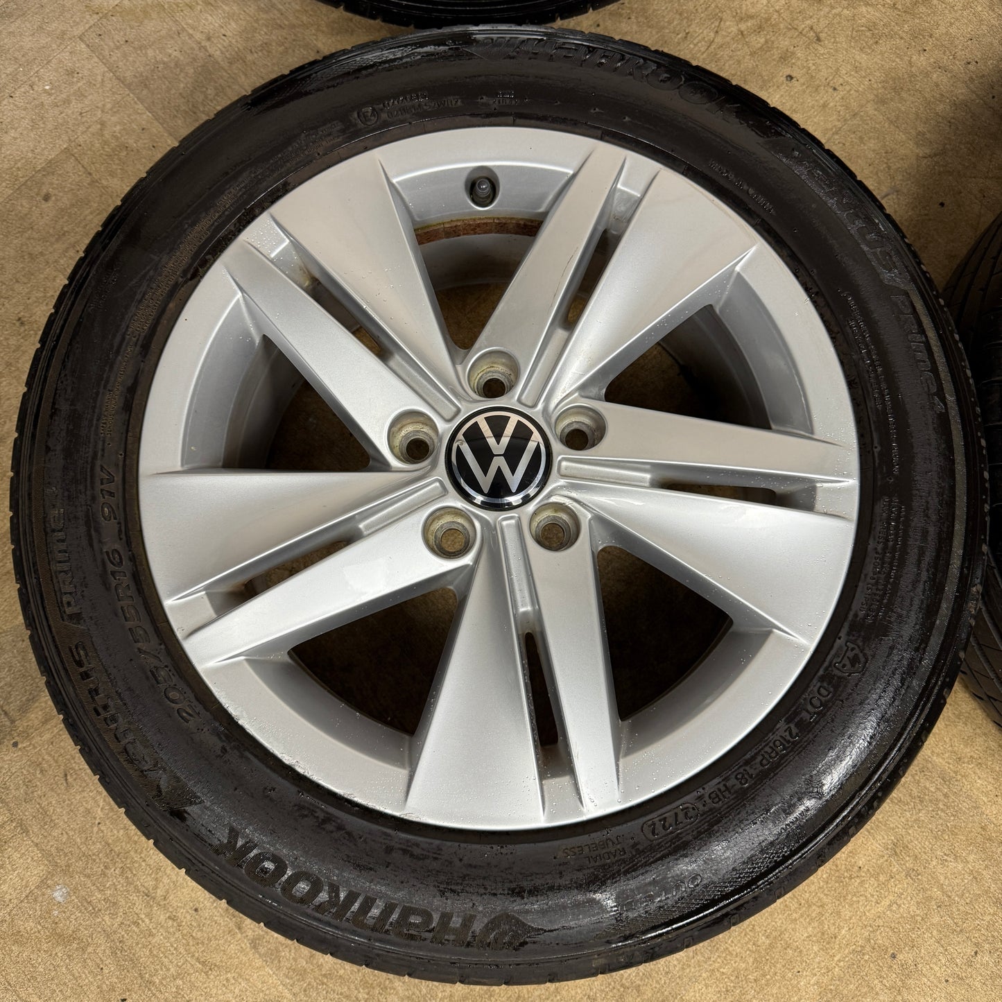 16'' GENUINE VW GOLF MK8 NORFOLK MK7 MK6 ALLOY WHEELS TYRES ALLOYS CADDY 5X112