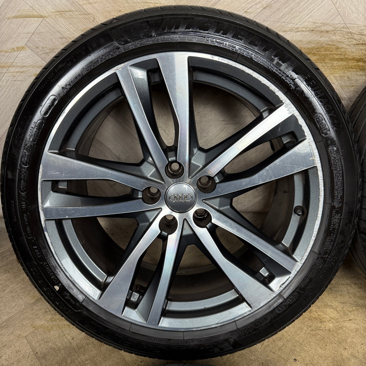 19'' GENUINE AUDI A6 C8 S LINE 5 DOUBLE SPOKE ALLOY WHEELS TYRES ALLOYS 4K0601025H