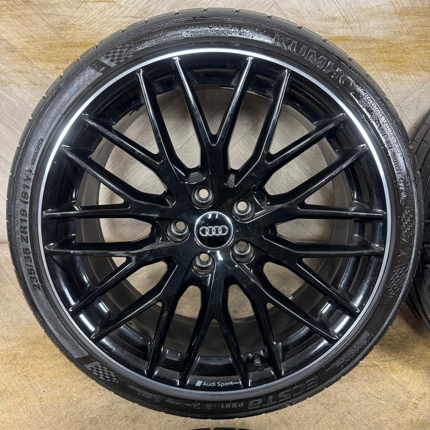 19'' GENUINE AUDI S3 A3 S LINE BLACK ALLOY WHEELS ALLOYS TYRES 8V0601025FG