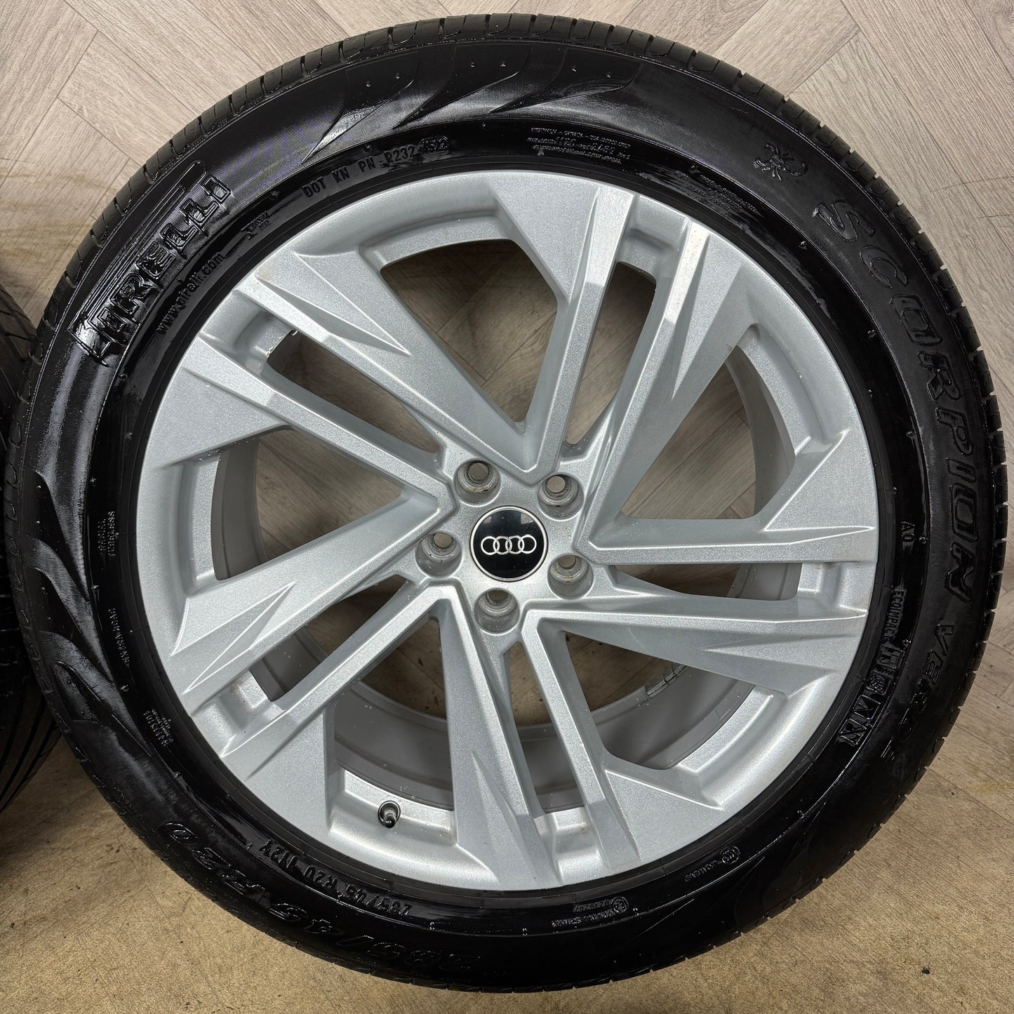 20'' GENUINE AUDI Q7 S LINE 5 DOUBLE SPOKE ALLOY WHEELS ALLOYS TYRES 4M0601025BQ