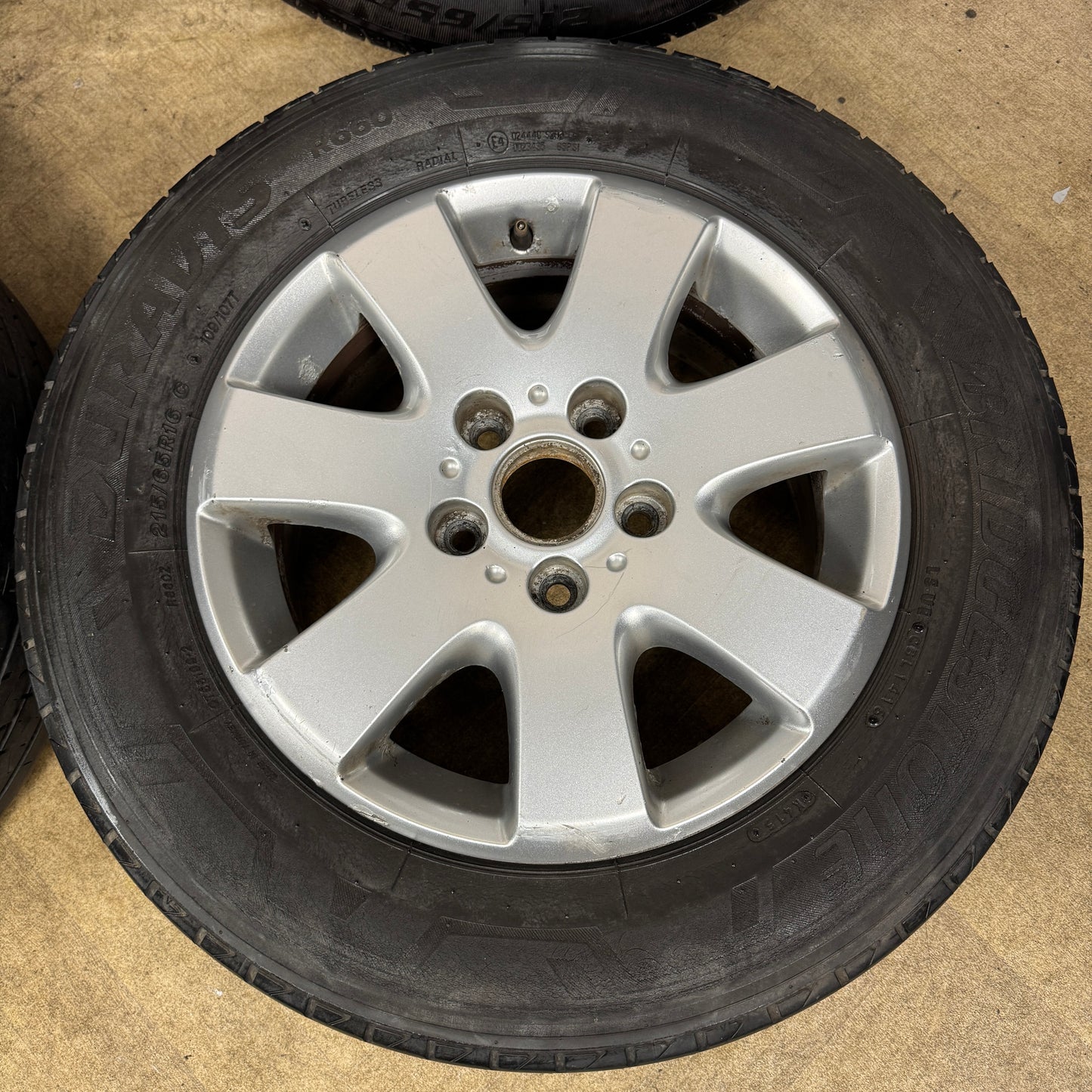 16'' GENUINE VW TRANSPORTER T5 CARAVELLE T6 T6.1 ALLOY WHEELS TYRES ALLOYS 7H0601025E