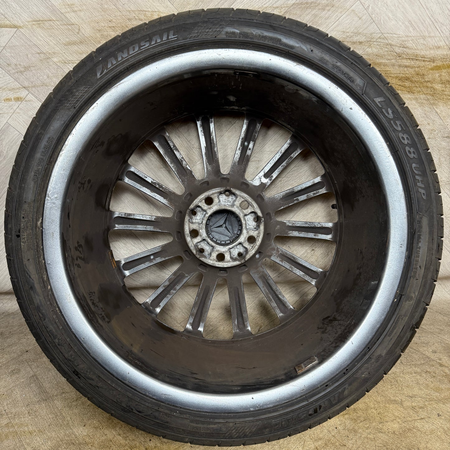 1X 19'' GENUINE AMG MERCEDES C CLASS SPORT GREY DC ALLOY WHEEL TYRE W205 REAR 5X112 FITMENT 8.5J ET52 PART: A2054011400