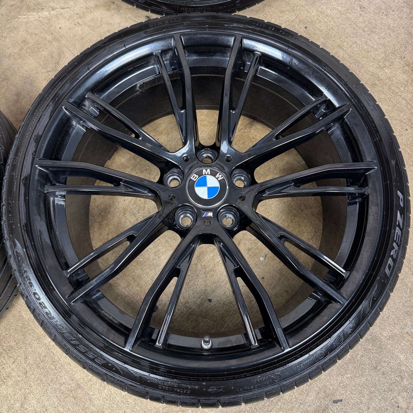 20" GENUINE BMW 3 SERIES 624 BLACK M SPORT 4 F30 F31 F32 E90 ALLOY WHEELS TYRES 6862773 & 6862774