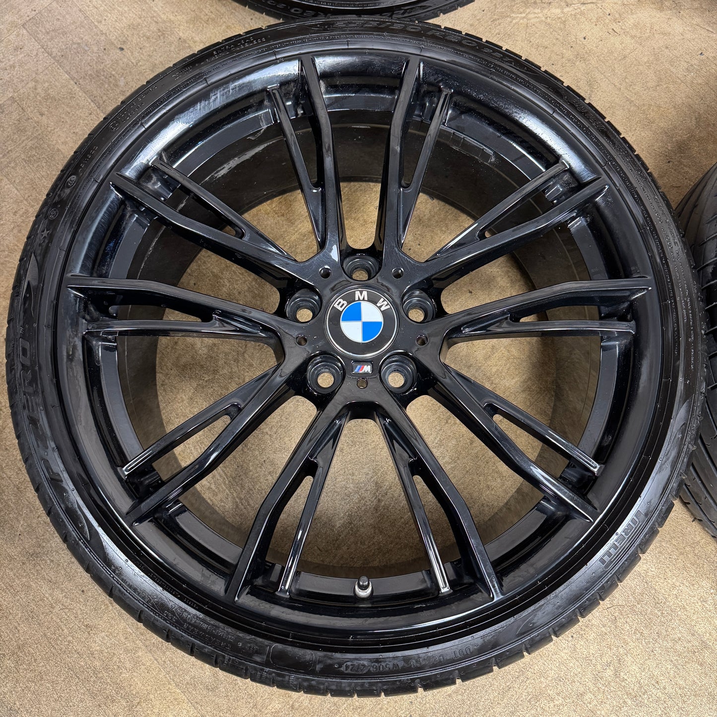 20" GENUINE BMW 3 SERIES 624 BLACK M SPORT 4 F30 F31 F32 E90 ALLOY WHEELS TYRES 6862773 & 6862774