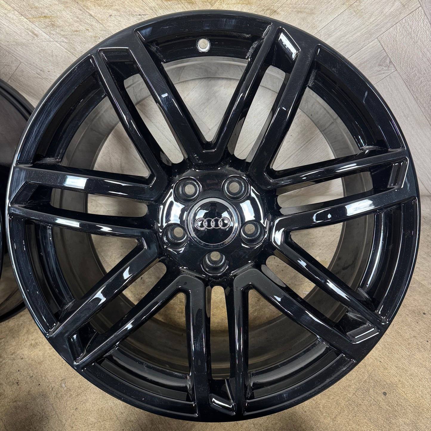 19'' GENUINE AUDI A5 S LINE BLACK ALLOY WHEELS ALLOYS TYRES 8T0601025DB