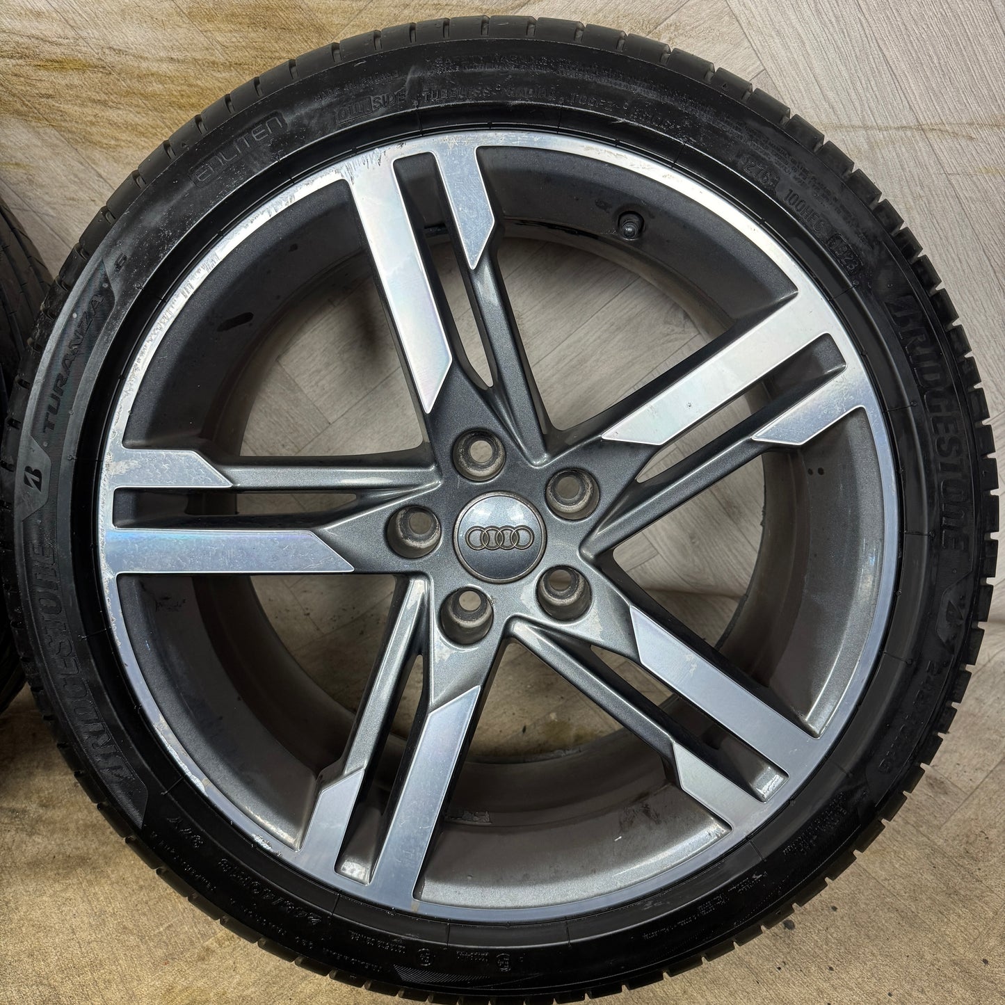 18'' GENUINE AUDI A4 S LINE 5 DOUBLE DC SPOKE B8 B9 ALLOY WHEELS ALLOYS TYRES 8W0601025M