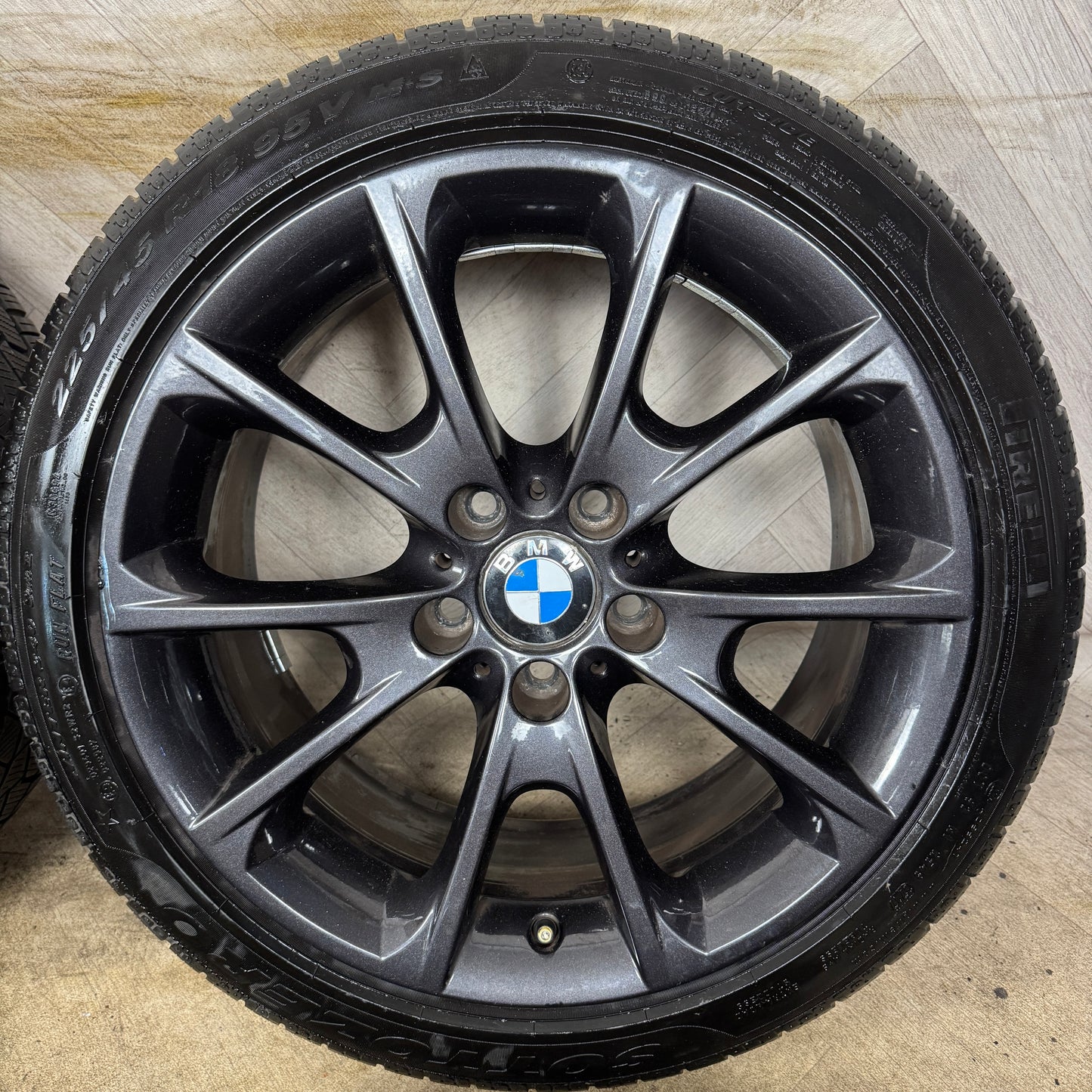18" GENUINE BMW 3 SERIES 398 M SPORT GREY F30 F31 F32 E90 E92 ALLOY WHEELS TYRES ALLOYS 5X120