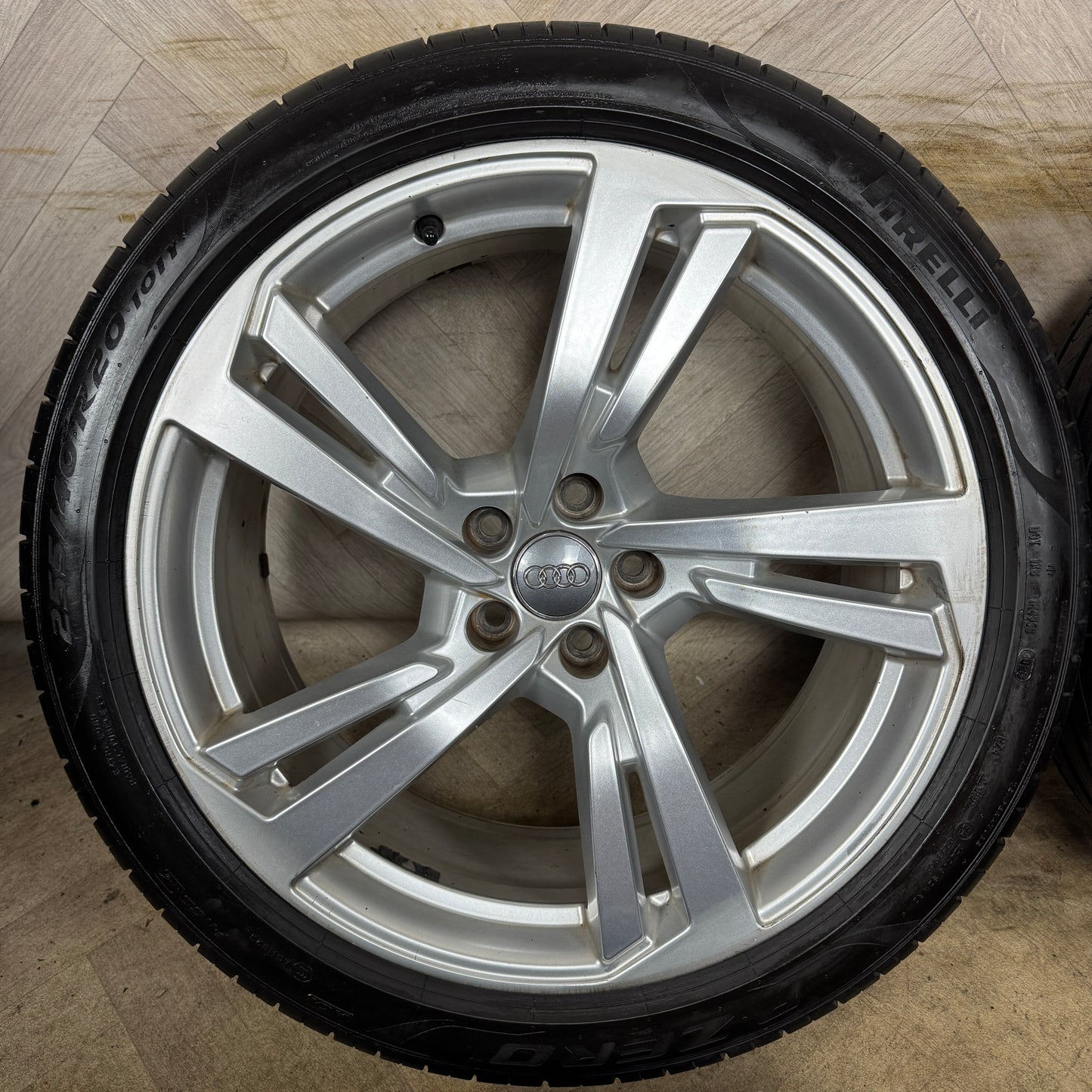20'' GENUINE AUDI A7 S LINE 5 DOUBLE SPOKE A8 ALLOY WHEELS ALLOYS TYRES 4K8601025G