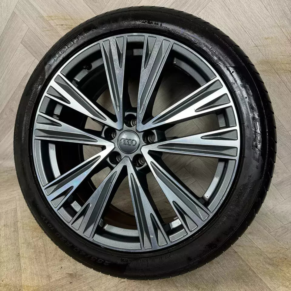 1X 20'' GENUINE AUDI A6 S LINE C8 MULTISPOKE WHEEL ALLOY TYRE SPARE 4K0601025J 5X112 FITMENT 8.5J ET43 PART: 4K0601025J