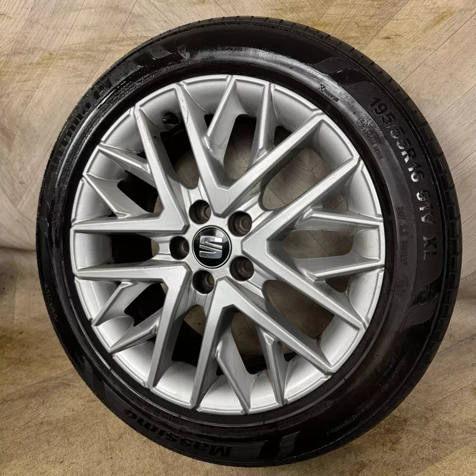 1X 16'' GENUINE SEAT IBIZA MK5 6F ALLOY WHEEL SINGLE SPARE 5X100 FITMENT 6.5J ET47 PART: 6F0601025M