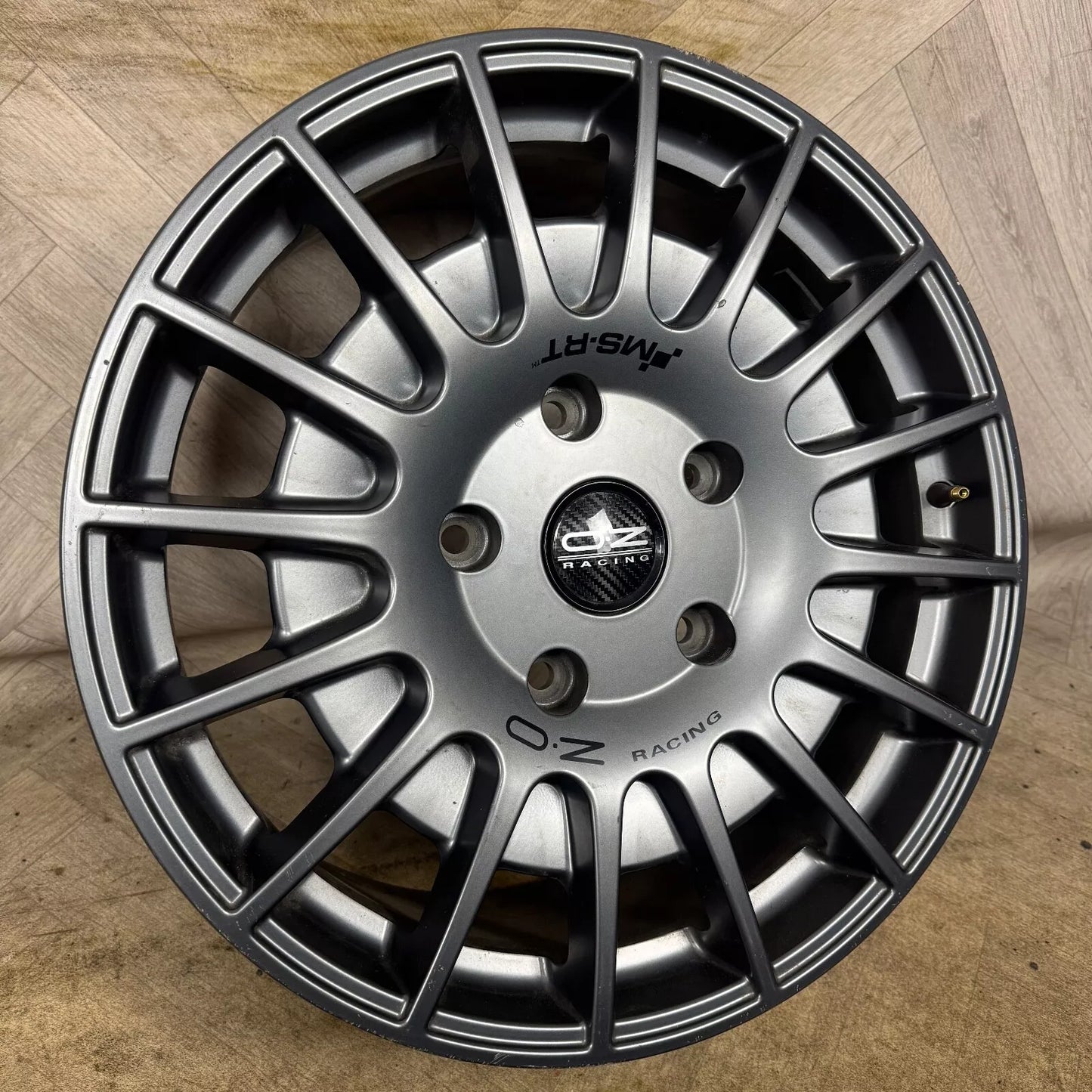 1X 20'' GENUINE OZ RACING FORD TRANSIT CUSTOM MS-RT GREY ALLOY WHEEL SINGLE SPARE 5X160 FITMENT 8J ET50 CENTRE BORE: 65.1