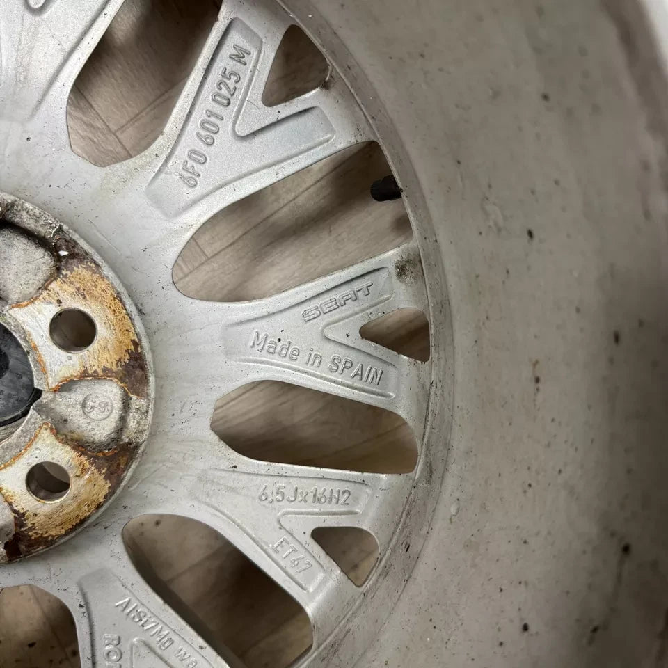 1X 16'' GENUINE SEAT IBIZA MK5 6F ALLOY WHEEL SINGLE SPARE 5X100 FITMENT 6.5J ET47 PART: 6F0601025M