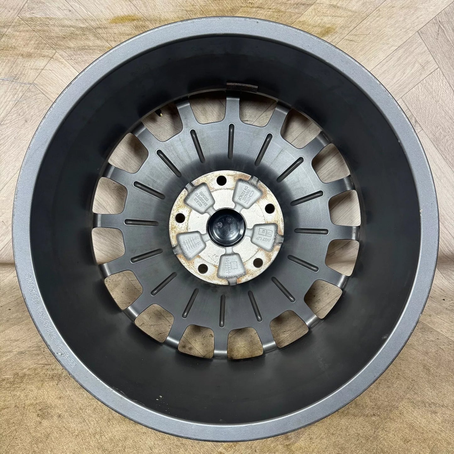 1X 20'' GENUINE OZ RACING FORD TRANSIT CUSTOM MS-RT GREY ALLOY WHEEL SINGLE SPARE 5X160 FITMENT 8J ET50 CENTRE BORE: 65.1