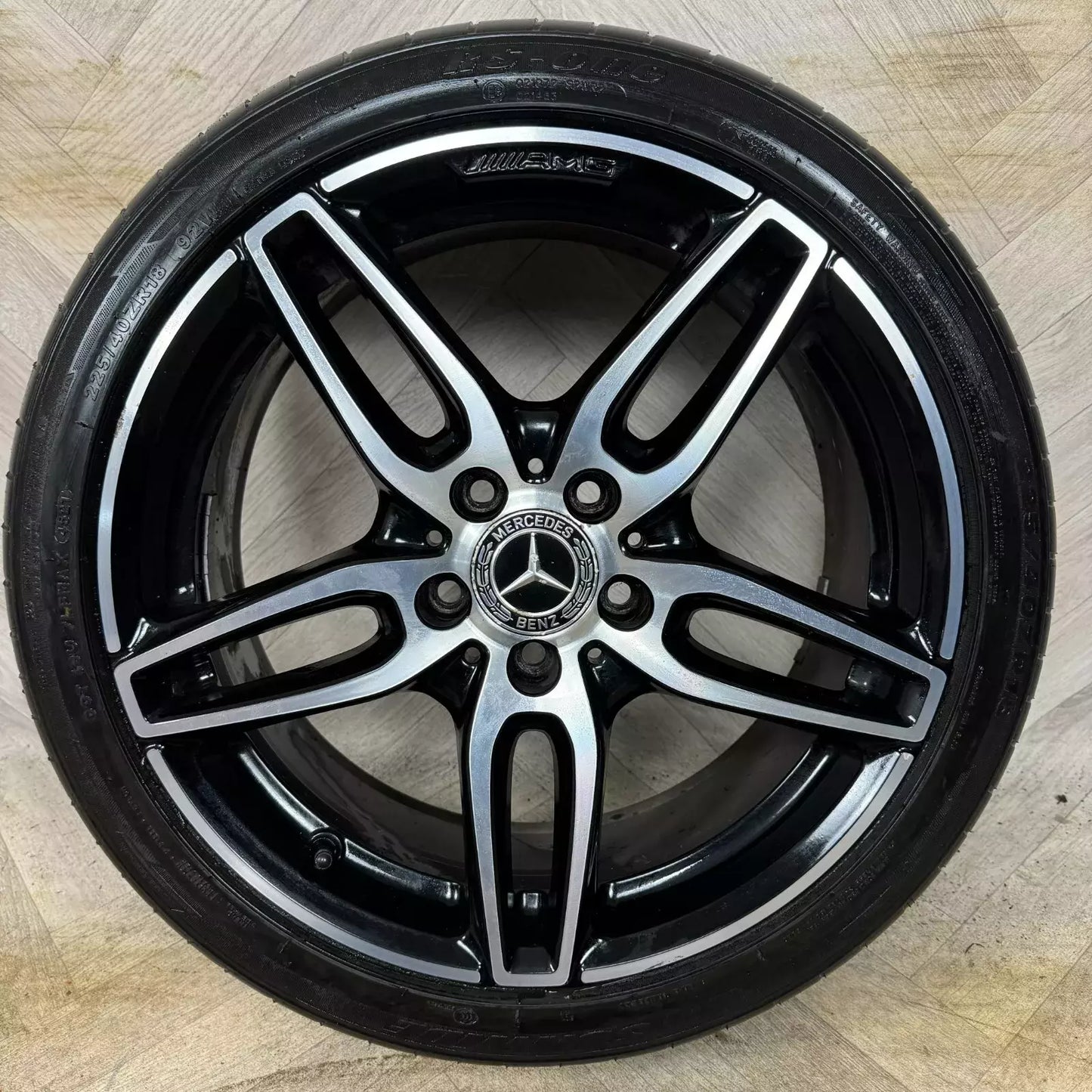1X 18'' GENUINE MERCEDES A B CLASS CLA SPORT SINGLE ALLOY WHEELS TYRE ALLOY 5X112 FITMENT 7.5J ET52 PART: A1764010700