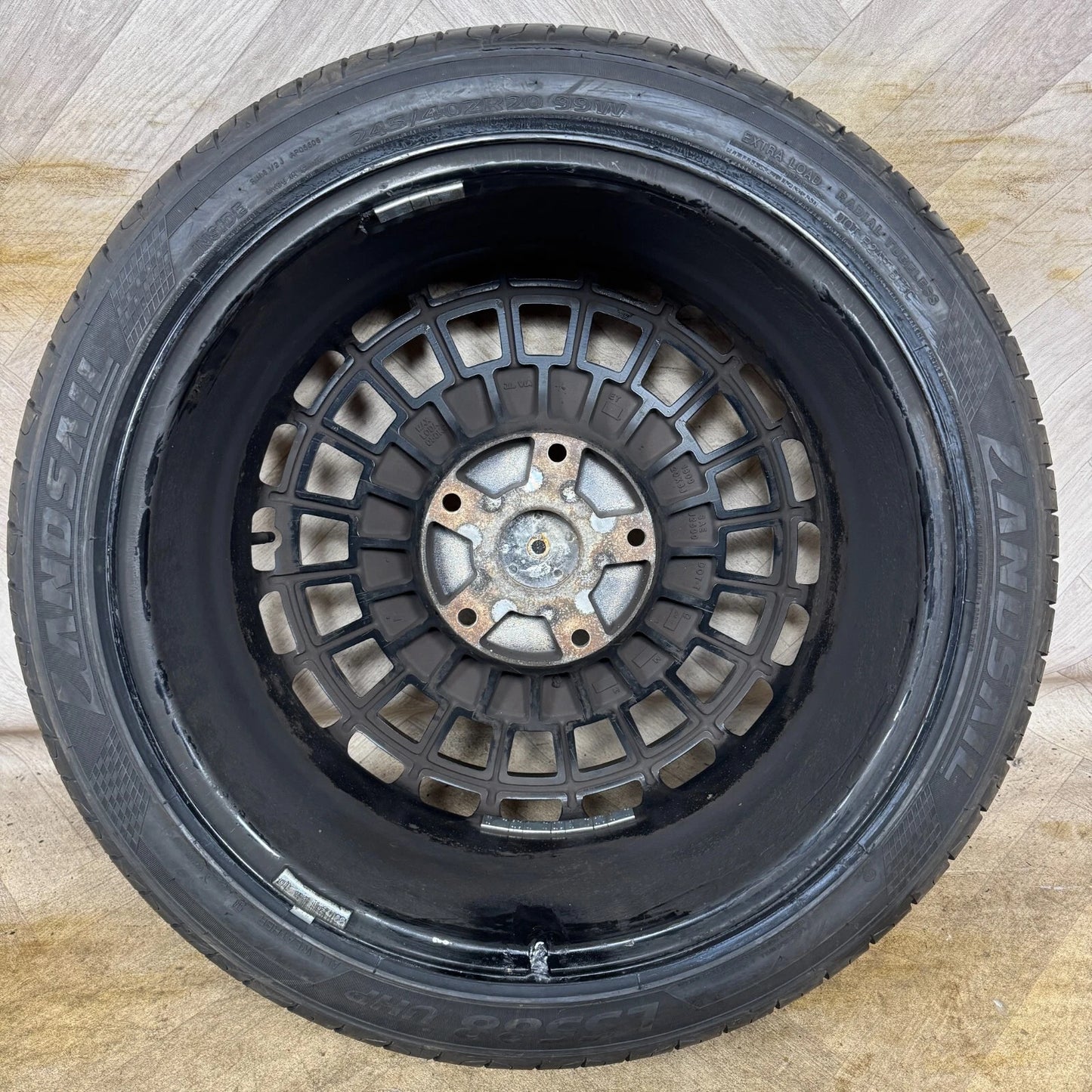 1X 20'' FORD TRANSIT CUSTOM MOTION R VS1 MATT BLACK ALLOY WHEEL TYRE SINGLE SPARE 5X160 FITMENT 8J ET50 CENTRE BORE: 65.1