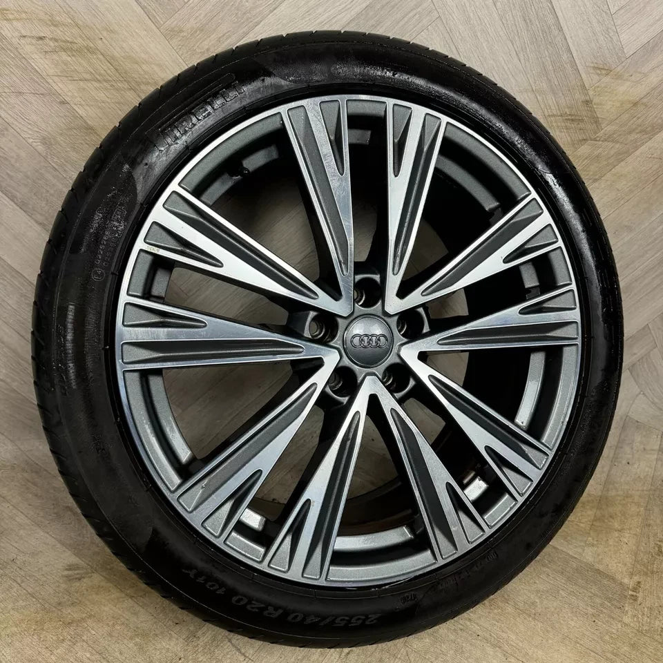 1X 20'' GENUINE AUDI A6 S LINE C8 MULTISPOKE WHEEL ALLOY TYRE SPARE 4K0601025J 5X112 FITMENT 8.5J ET43 PART: 4K0601025J