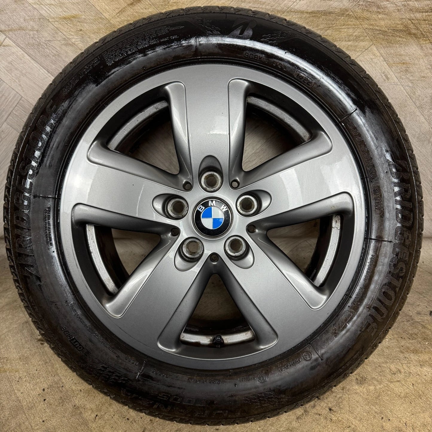 1X 16" GENUINE BMW 1 SERIES 2 F40 517 GREY ALLOY WHEEL TYRE SINGLE 5X112 6897609