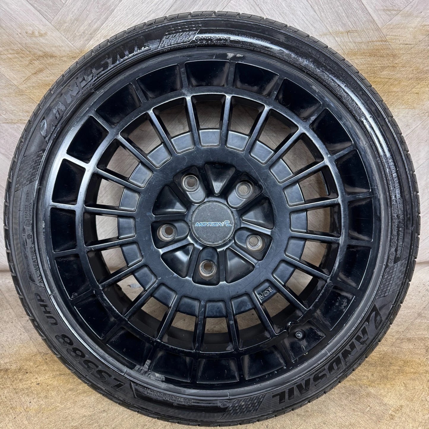1X 20'' FORD TRANSIT CUSTOM MOTION R VS1 MATT BLACK ALLOY WHEEL TYRE SINGLE SPARE 5X160 FITMENT 8J ET50 CENTRE BORE: 65.1