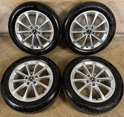 17'' GENUINE MERCEDES A CLASS CLA B W177 ALLOY WHEELS HANKOOK TYRES ALLOYS