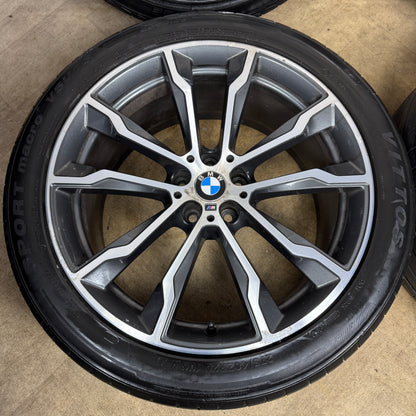 20'' GENUINE BMW X3 X4 G01 G02 699 M SPORT ALLOY WHEELS TYRES ALLOYS