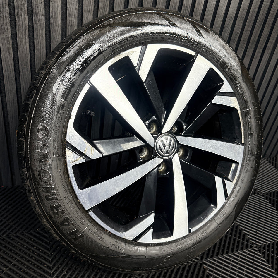 1X 16'' Genuine Vw Polo Torsby Mk6 2G Alloy Wheel Tyre Gt Single 2G0601025T